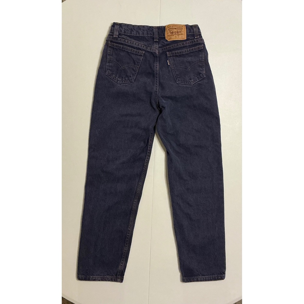 VTG Y2K Levis 550 Jeans Kids Age 8-10 Relaxed‎ Fit Dark Wash Denim Made in USA
